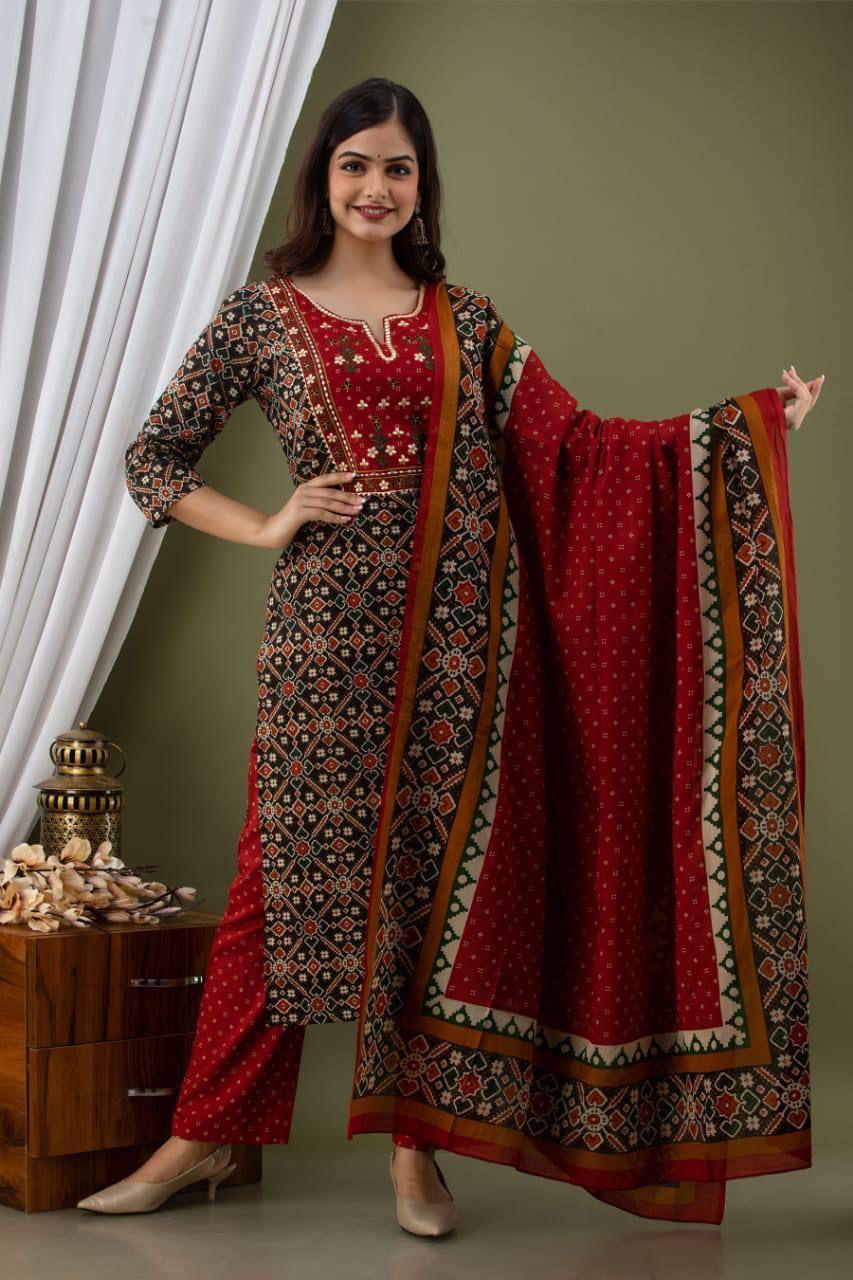 Kurti Palazzo With Dupatta